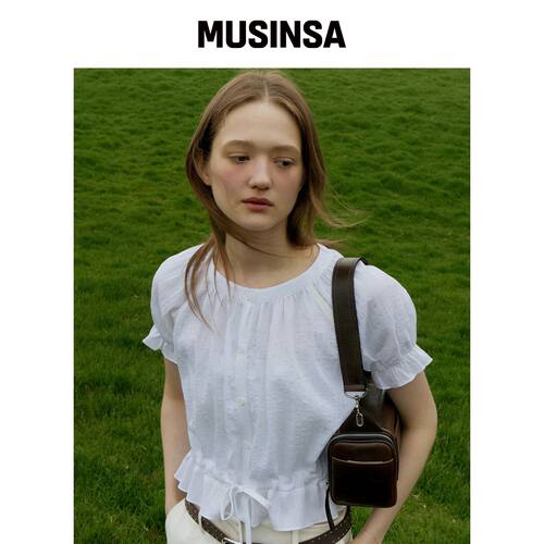 ITOV SEOUL FP142 blouse white韩国官网直邮进口MUSINSA