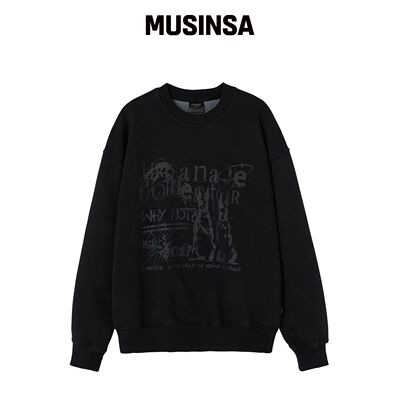 URBANAGE COLLECTOR 黑色宽松版卫衣 MUSINSA韩国直邮官方正品