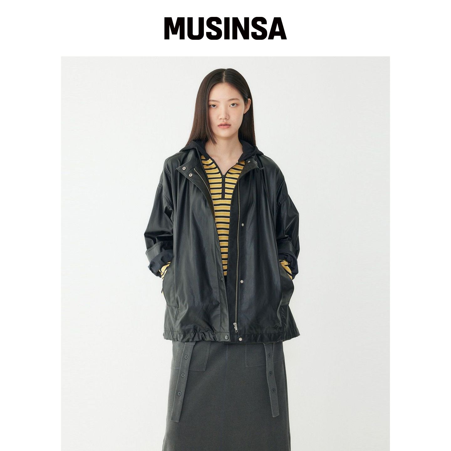 STUDIO TOMBOY 夹克黑色秋外套时尚潮流MUSINSA韩国官网直邮进口