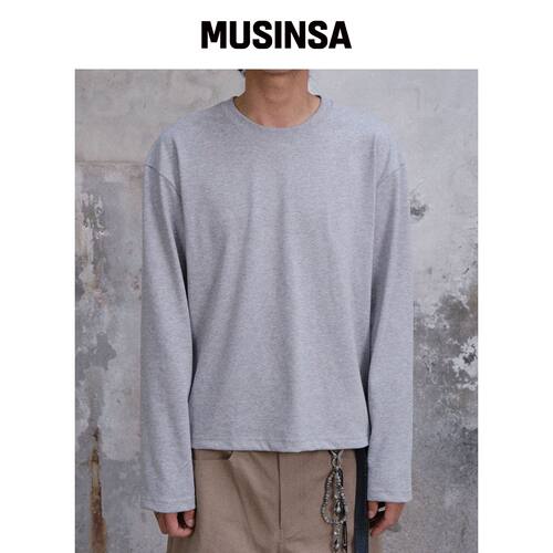 DIVEIN UNIFORM短款长袖 (混色灰) 秋款MUSINSA韩国官网直邮进口