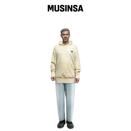 AFLAF M HOODIE 014 Essential YELLOW韩国官网直邮进口MUSINSA