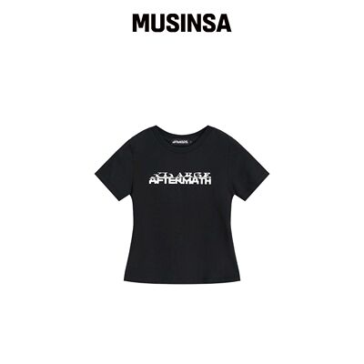 AFTERMATH W ATM X XLARGE 短款T恤 黑色 MUSINS韩国官网直邮进口