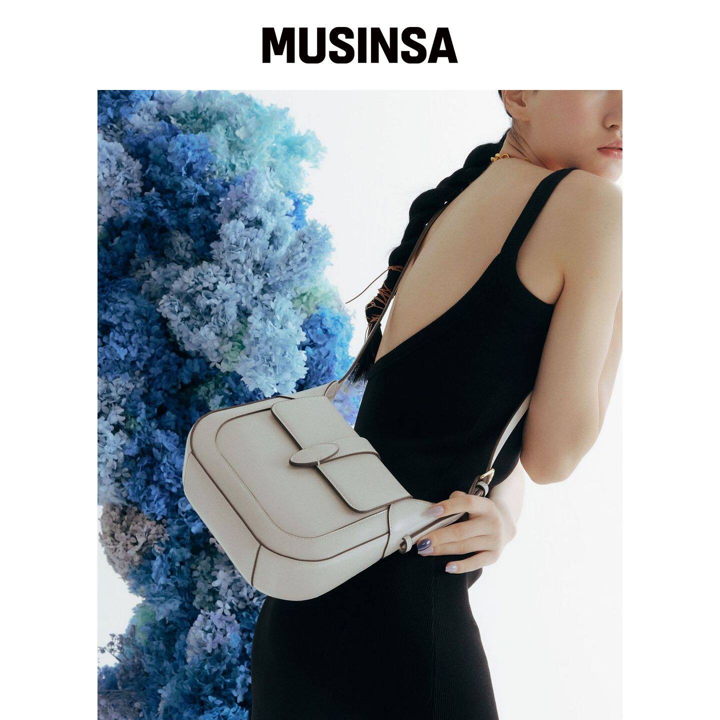 BBYB eco包中号shoulder包(象牙色) MUSINSA韩国官网直邮进口
