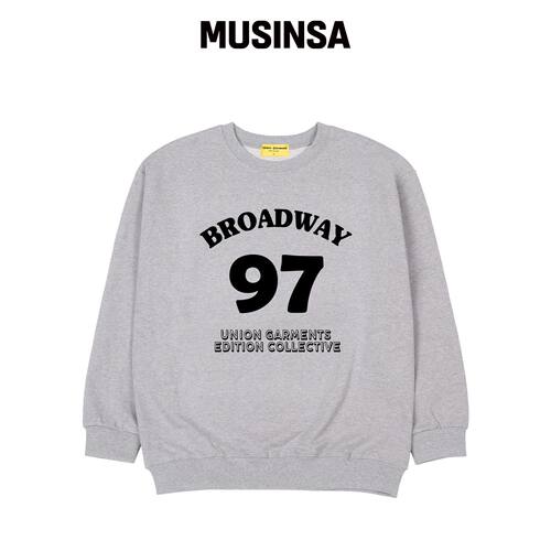 UNION GARMENTS 97 BROADWAY 毛圈布宽松版运动T韩国官网直邮进口