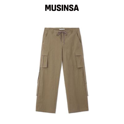 SLLOW GARMENTS PARACHUTE CARGO PANTS - 卡其韩国官网直邮进口