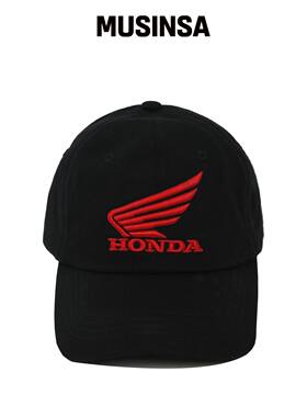 PHYPS MOTORCYCLE 本田翅膀标志基础款黑色帽子 韩国官网直邮进口