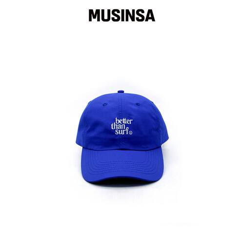 BETTER THAN SURF 微笑LOGO沙滩帽 - 蓝色 MUSIN韩国官网直邮进口