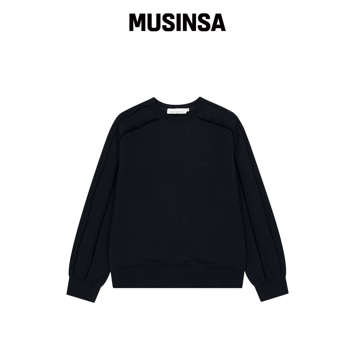 UNGIMMICK RAW SEAM 卫衣(黑色) MUSINSA韩国官网直邮进口
