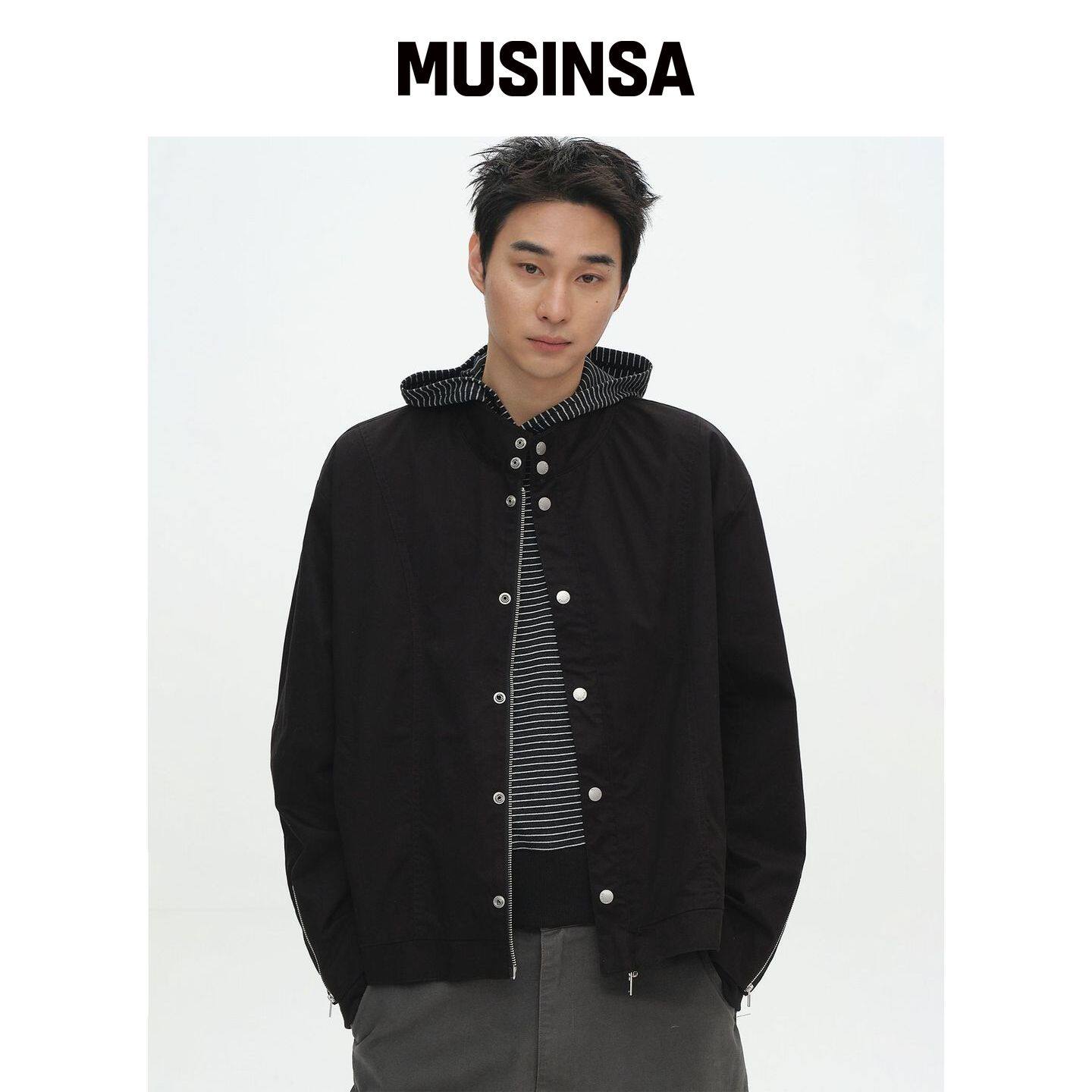 PLACESTUDIOMAN 牛仔外套水洗秋休闲上衣MUSINSA韩国官网直邮进口
