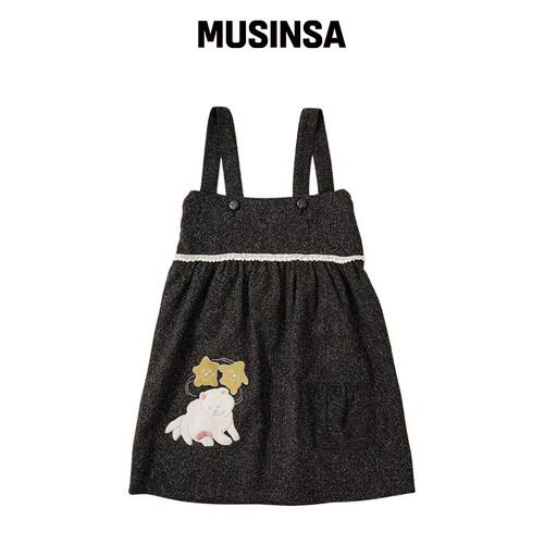 YOUTHBATH Buttoned Wool Sleeveless Dress_Cha韩国官网直邮进口