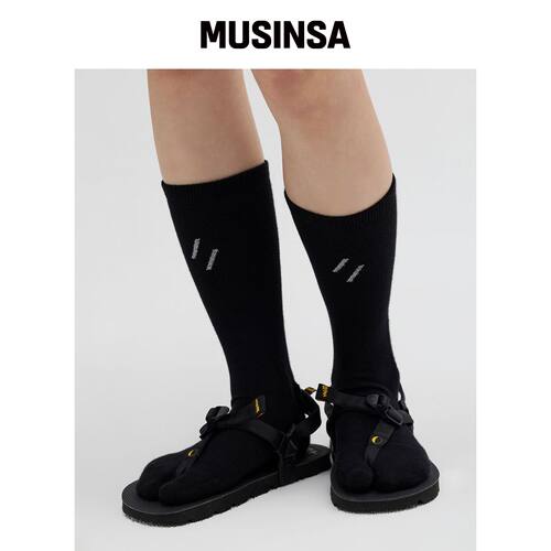 WELTER EXPERIMENT HIKE TABI SOCKS_黑色 MUSIN韩国官网直邮进口