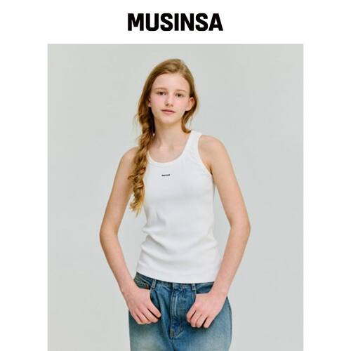 DEPOUND BOX LOGO 无袖衫 [IVORY] MUSINSA韩国直邮官方正品