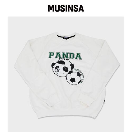 RESPECT PANDA WORLD SOCCER CLUB 原创圆领卫衣韩国官网直邮进口