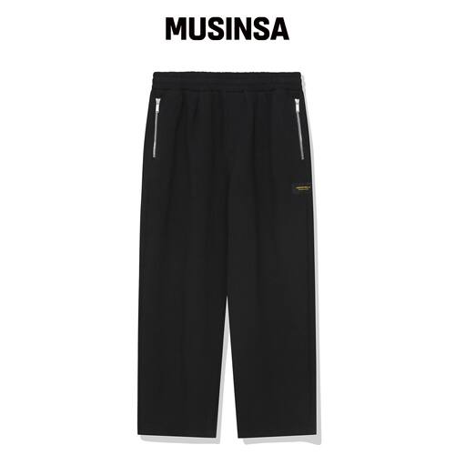 BEENTRILL 精华单褶卫裤（黑色） MUSINSA韩国官网直邮进口