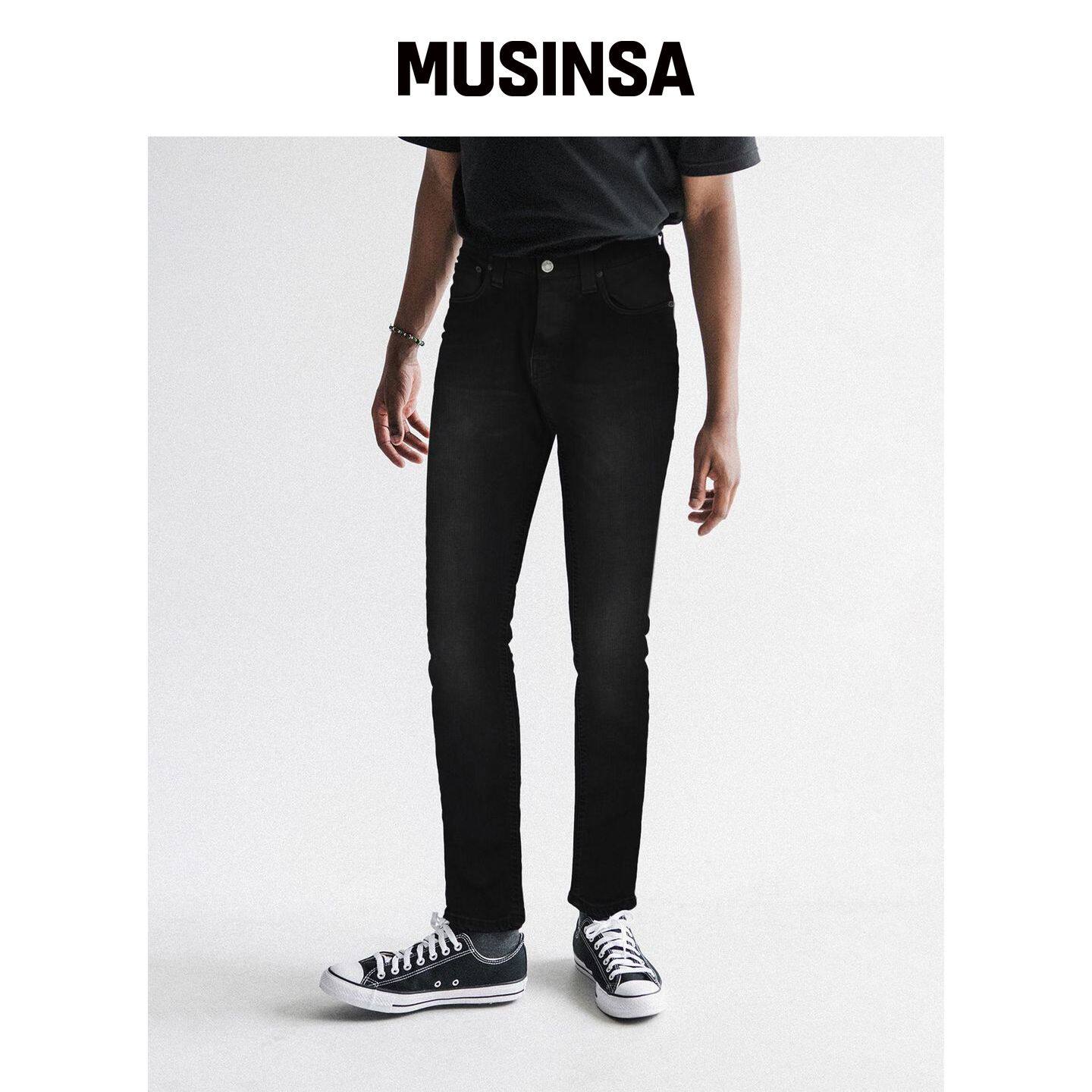 NUDIEJEANS Lean dean 黑色变化 / 111927 MUSIN韩国官网直邮进口