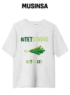 NTET VEGETARIC 半高领T恤 背面灰色韩国官网直邮进口