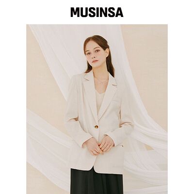 VISITINNEWYORK 单排扣泰勒外套(VY4JK23) MUSIN韩国官网直邮进口