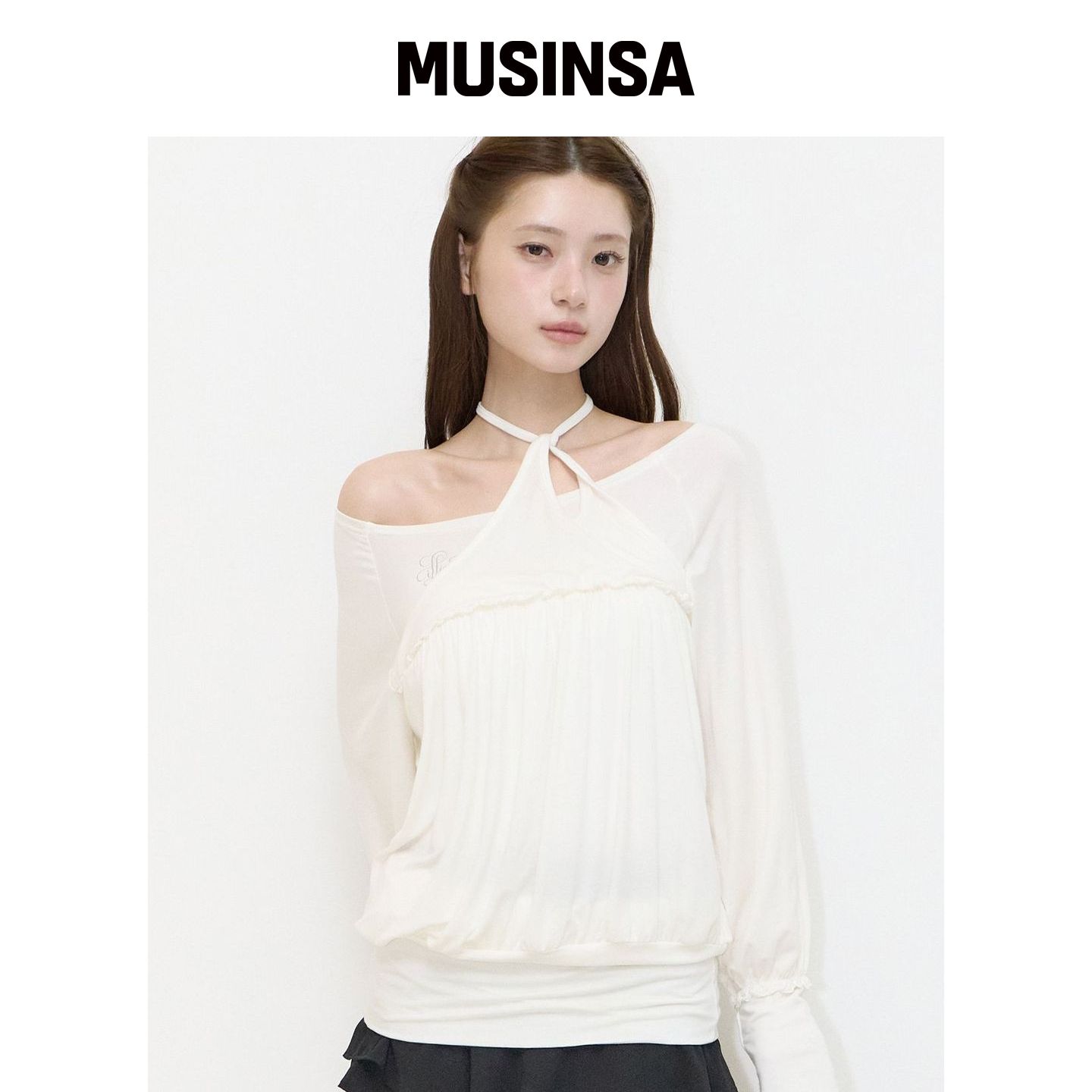 ILLIGO 绑带长袖WHITE MUSINSA韩国官网直邮进口图片