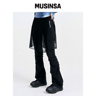 SCHISM INDUCING 黑色透视裤女夏季百搭MUSINSA韩国官网直邮进口