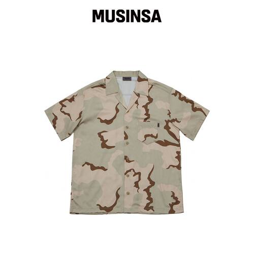 ARCANE FUNK RAGS CAMO 半包衬衫 米色韩国官网直邮进口MUSINSA