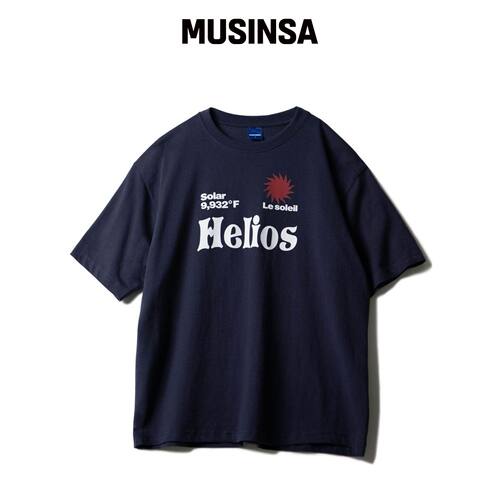 STAFFONLY HELIOS TEE (NAVY) MUSINSA韩国官网直邮进口
