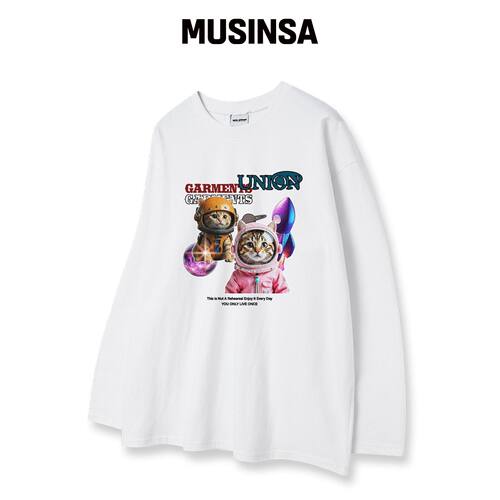 UNION GARMENTS SPACE CAT ROUJE PARIS长款袖衬韩国官网直邮进口