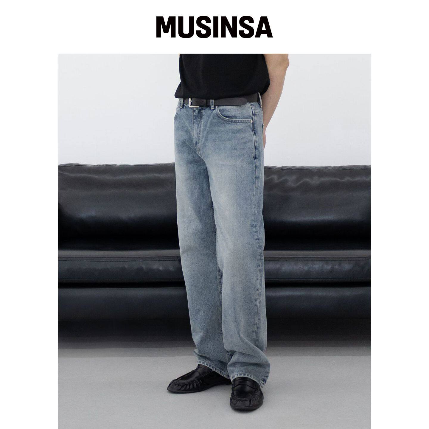 BRANDED 1732 EVEREST JEANS [宽直筒]韩国官网直邮进口 - 实物图
