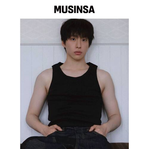LEIRE 精华 ribbed 无袖上衣 [VLACK] MUSINSA韩国官网直邮进口