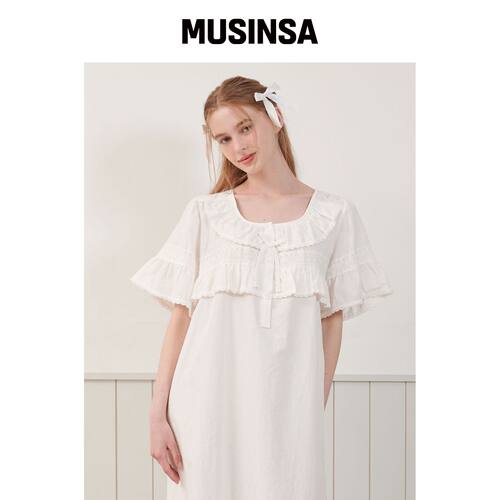 LUNALUZ STUDIO 女性Sunny Hill Crease Cotton 韩国官网直邮进口