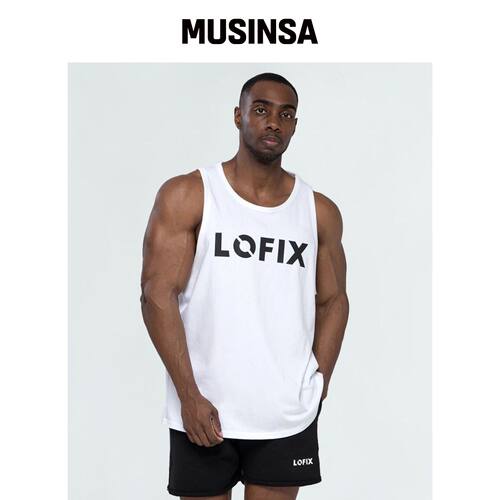LOFIX 主标志无袖衫（WHITE）韩国官网直邮进口MUSINSA