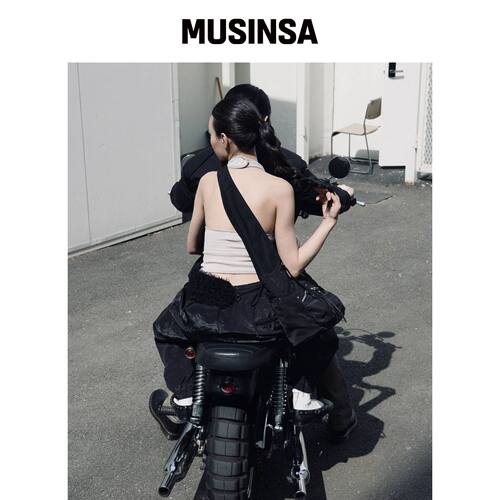 DEBBYOUNG CARGO SHOULDER BAG [黑色]韩国官网直邮进口MUSINSA