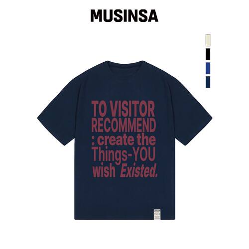 GRAVER [UNISEX]VISITOR 短袖T恤_4色 MUSINSA韩国官网直邮进口