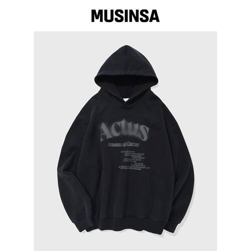 KIIMUIR ACTUS 连帽卫衣_炭灰 MUSINSA韩国直邮官方正品