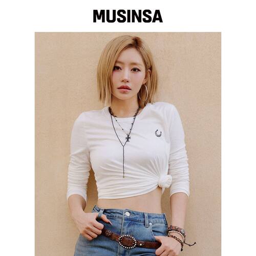 PLAC WOMEN SYMBOL 婴儿长款袖T恤_2colors MUSI韩国官网直邮进口