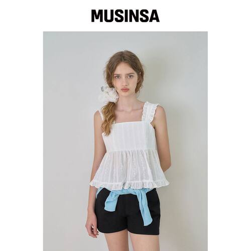 APPAREL ARCHIVE 荷叶边衬衫 - 象牙色韩国官网直邮进口MUSINSA
