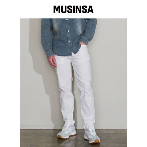 PANICALE WHITE 斜纹棉裤韩国官网直邮进口MUSINSA
