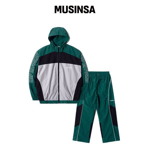 QT8 GARMENTS 复古运动套装（绿色/黑色） MUSIN韩国官网直邮进口