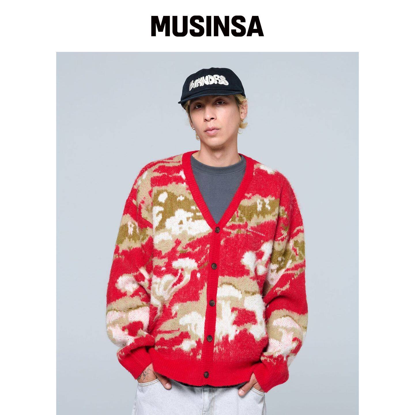 WKNDRS MUSHROOM 开衫(红色) MUSINSA韩国官网直邮进口