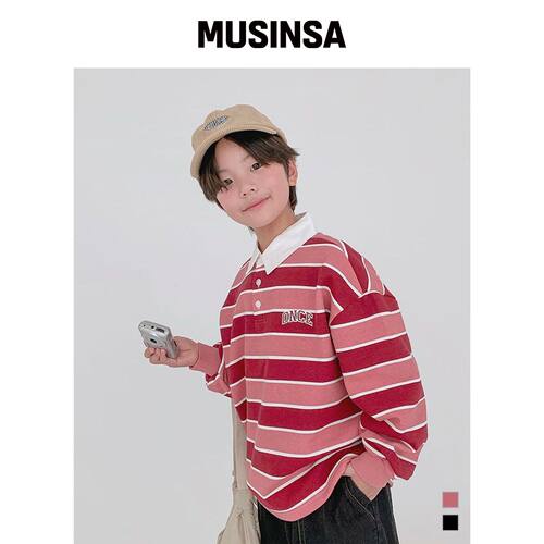 BERRYCLOSET ONE护齿相机条纹运动衬衫韩国官网直邮进口MUSINSA