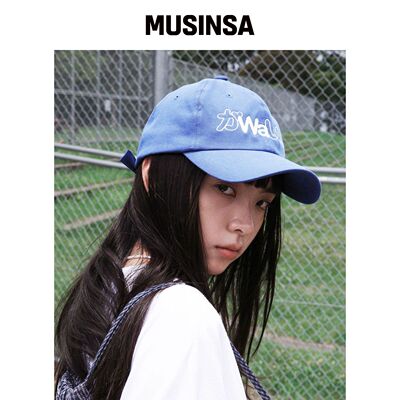 WONDERVISITOR KAWAii 棒球帽 [蓝色] MUSINSA韩国官网直邮进口