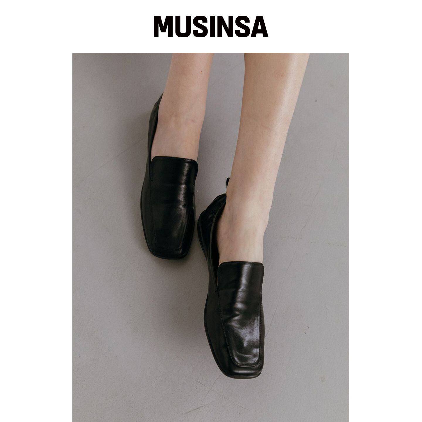 METIER me019 square stich modern loafer 方形韩国官网直邮进口