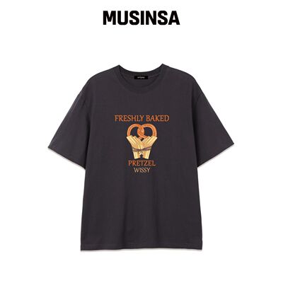 WISSY FRESHLY BAKED 短袖T恤 (WS011) 炭灰色韩国官网直邮进口