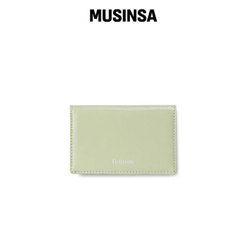 FENNEC 皱褶软卡包 - 开心果色 MUSINSA韩国官网直邮进口