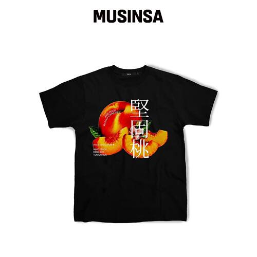 ESCAPEFROM DACK PRINT T恤 黑色 MUSINSA韩国官网直邮进口