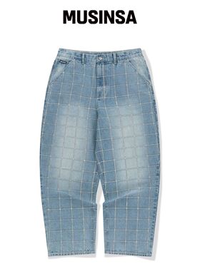 WKNDRS ZIGZAG缝合牛仔裤 (L.DENIM)韩国官网直邮进口
