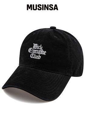 WICK 独家经典款Cation棒球帽-黑色韩国官网直邮进口MUSINSA