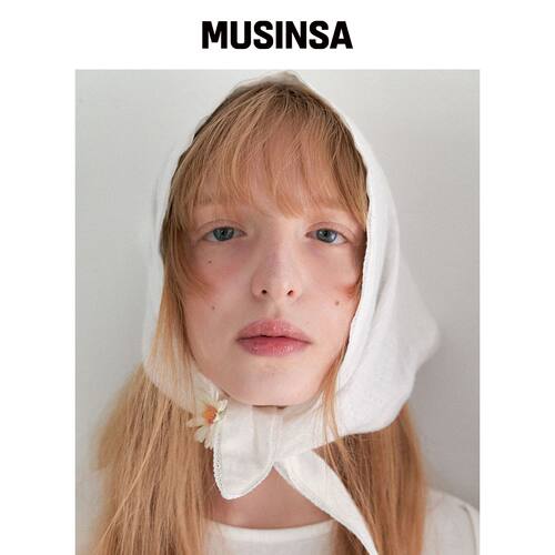 OVLA 钻石雏菊蕾丝手帕_2色 KE002韩国官网直邮进口MUSINSA
