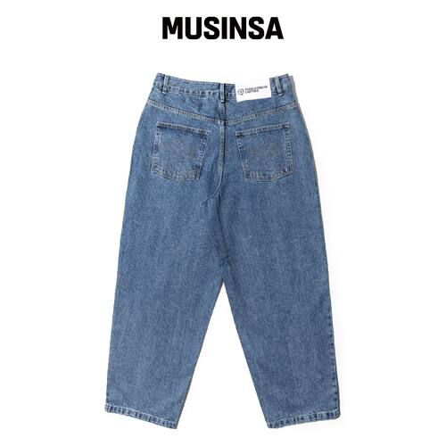 PUNCH DRUNK PARTIES Misfits 牛仔裤 (蓝色) MU韩国官网直邮进口