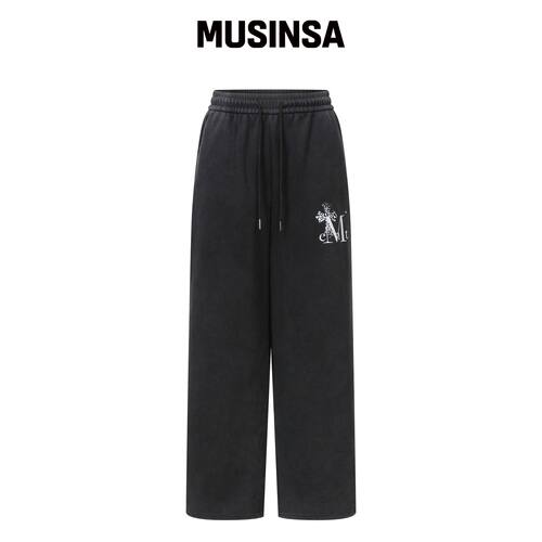 MUCENT SAHARA 渐变豹纹十字 PIGMENT 卫裤 MUSI韩国官网直邮进口