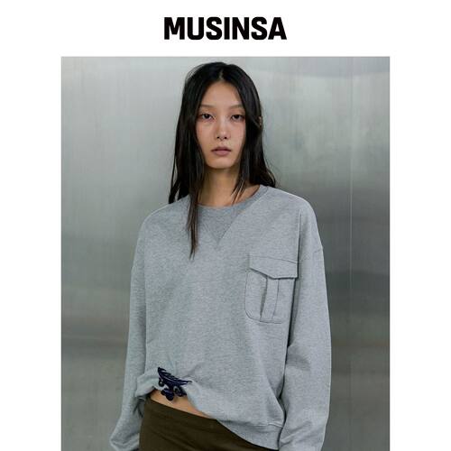 ORDES 口袋卫衣 - 灰色 MUSINSA韩国官网直邮进口